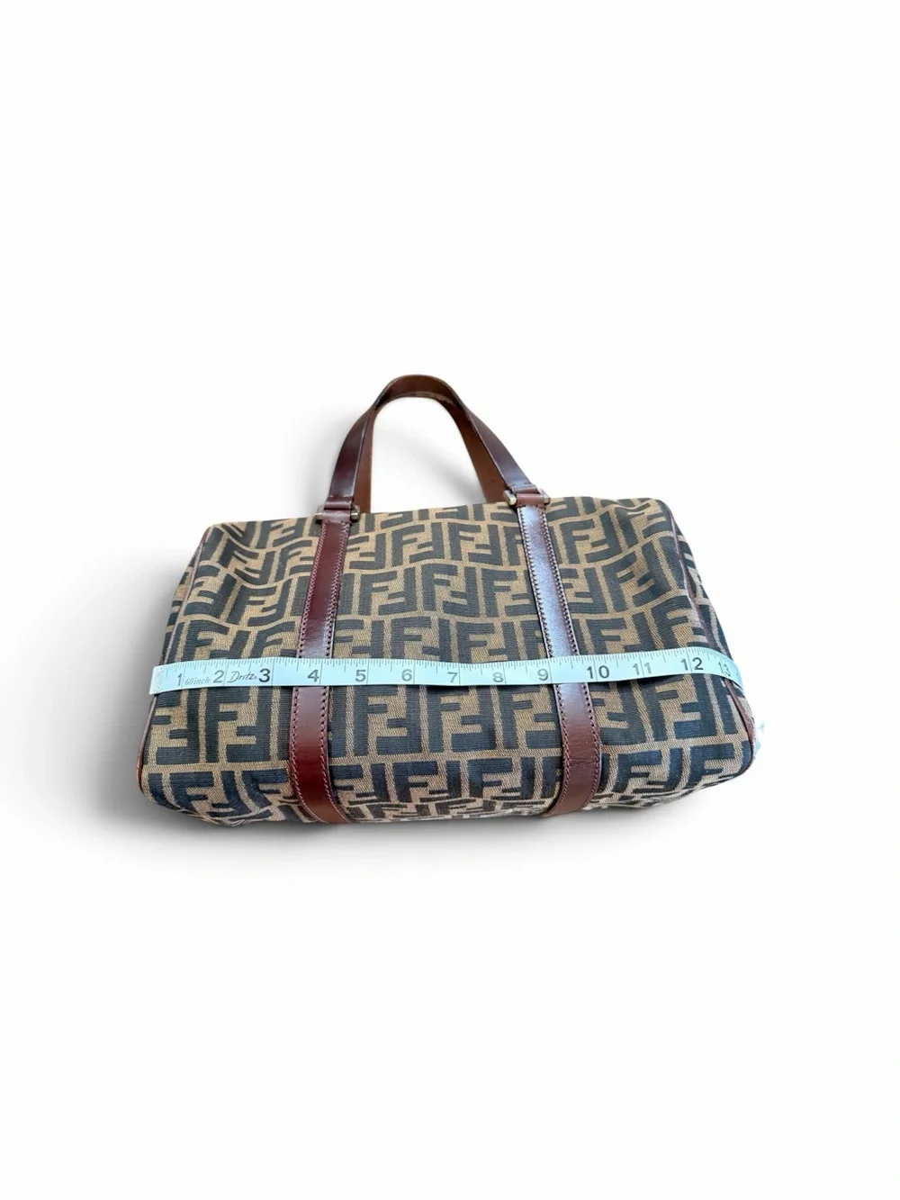 Fendi Brown Zucca and Dark Brown FF Canvas Duffel Bag